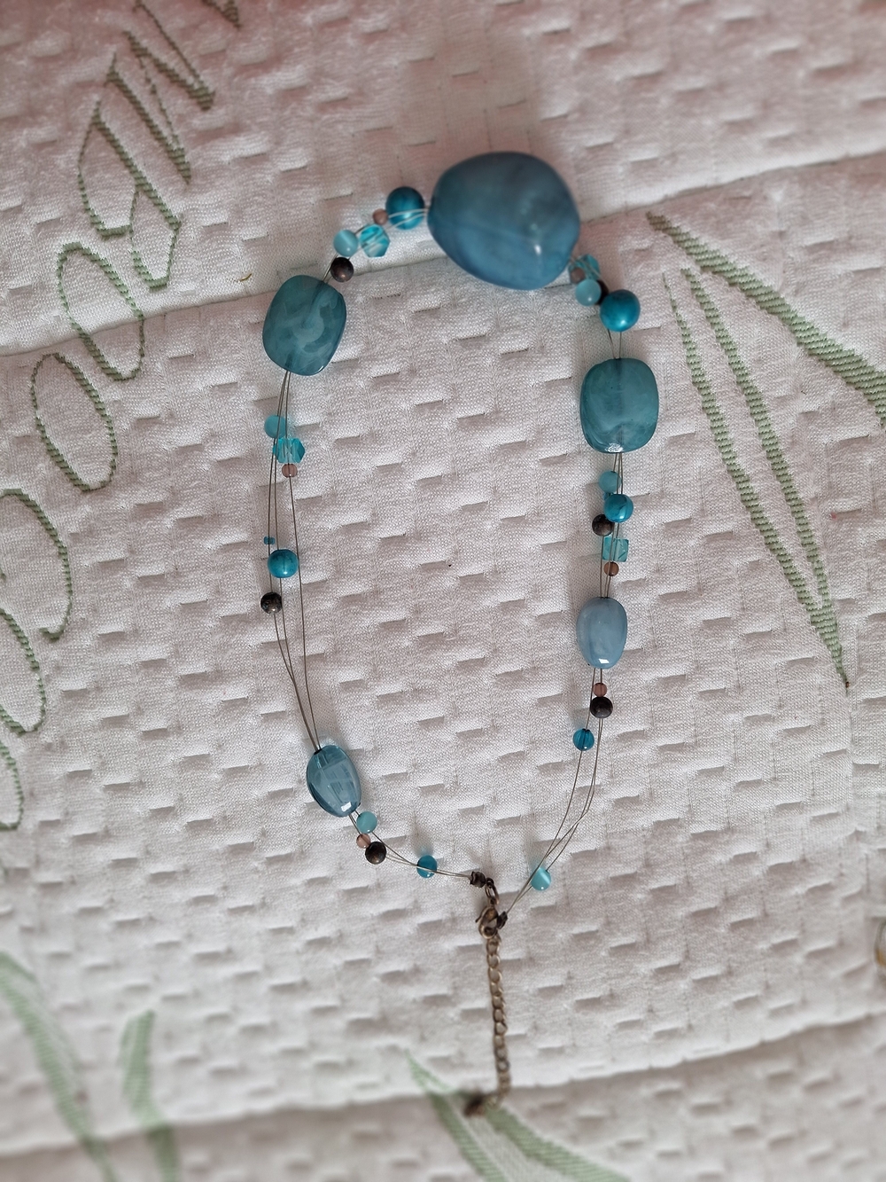 Turquoise Multi-Strand Beaded Necklace - Women Jewelry